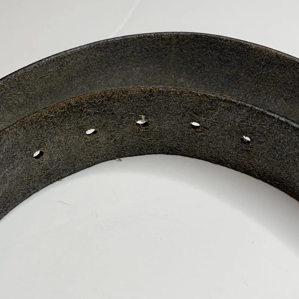 Triple K Black Leather Belt Size 40